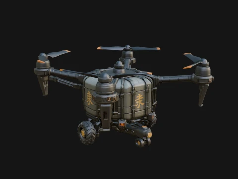 Quadcopter Drone Model Design 15 - 3D Print Model Modelo de Impressão 3D