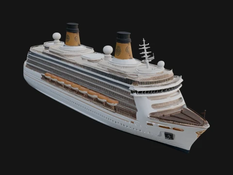 Cruise Ship Model Design 10 - 3D Print Model 3D printmodel