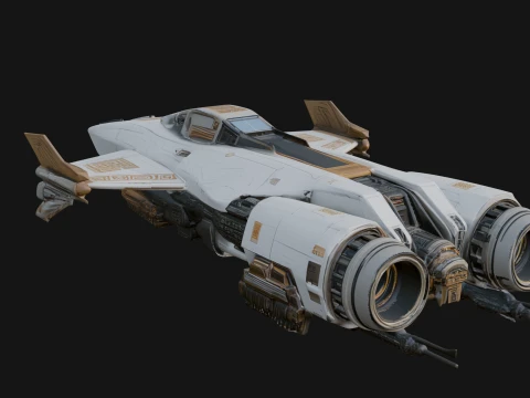 Sci Fi Fighter Craft Model Design 22 - 3D Print Model 3D Print Model