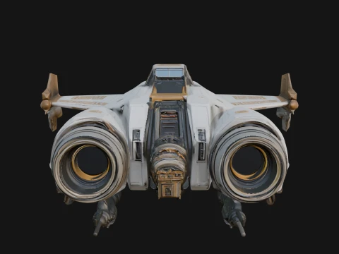 Sci Fi Fighter Craft Model Design 22 - 3D Print Model 3D Print Model