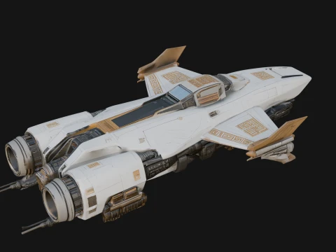Sci Fi Fighter Craft Model Design 22 - 3D Print Model 3D Print Model