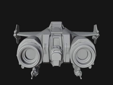 Sci Fi Fighter Craft Model Design 22 - 3D Print Model 3D Print Model