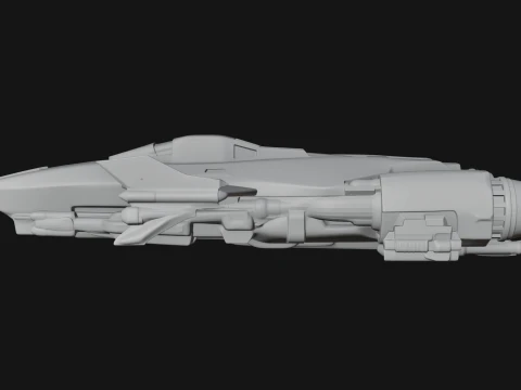 Sci Fi Fighter Craft Model Design 22 - 3D Print Model 3D Print Model