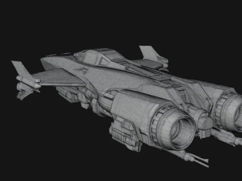 Sci Fi Fighter Craft Model Design 22 - 3D Print Model 3D Print Model