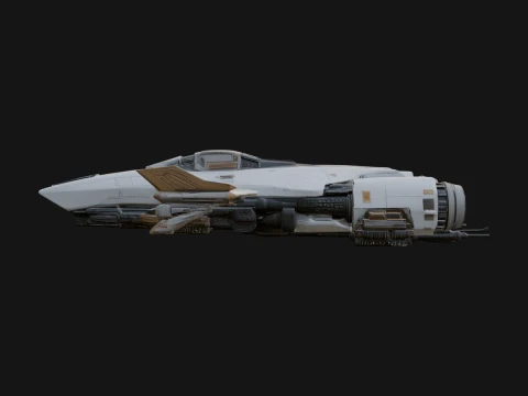 Sci Fi Fighter Craft Model Design 22 - 3D Print Model 3D Print Model