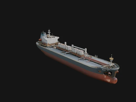 Oil Tanker Ship Model Design 3 - 3D Print Model Modelo de Impressão 3D