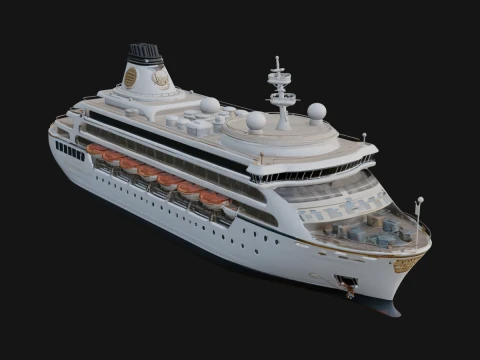 Cruise Ship Model Design 11 - 3D Print Model 3D printmodel