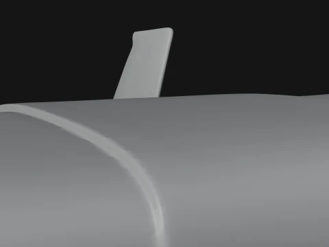Sci Fi Transport Plane Model Design 6 - 3D Print Model 3D Print Model
