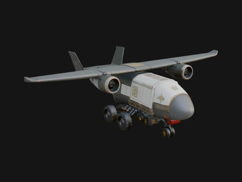 Sci Fi 輸送機モデルのデザイン 6 - 3D プリント モデル 3Dプリントモデル