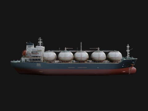 LNG-schipmodelontwerp 7 - 3D-printmodel 3D printmodel