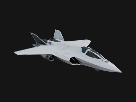 Military Jet Fighter Model Design 65 - 3D Print Model 3D Print Model