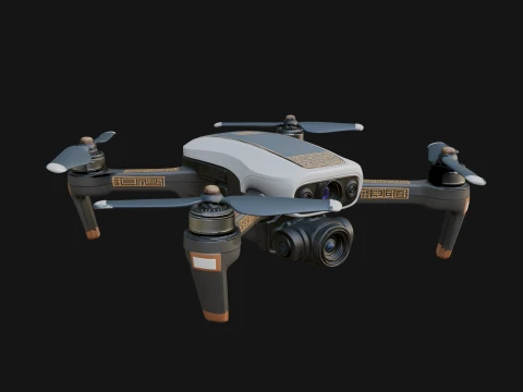 Quadcopter Drone Model Design 16 - 3D Print Model Modelo de Impressão 3D
