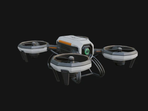 Quadcopter Drone Model Design 17 - 3D Print Model Modelo de Impressão 3D