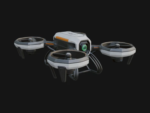 쿼드콥터 드론 모델 디자인 17 - 3D 프린트 모델 3D 프린트 모델