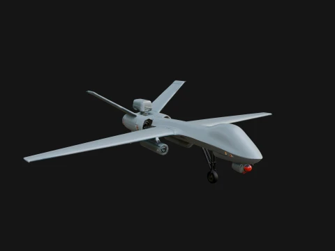 Projeto de modelo de aeronave drone militar 16 - modelo de impress&atilde;o 3D Modelo de Impressão 3D