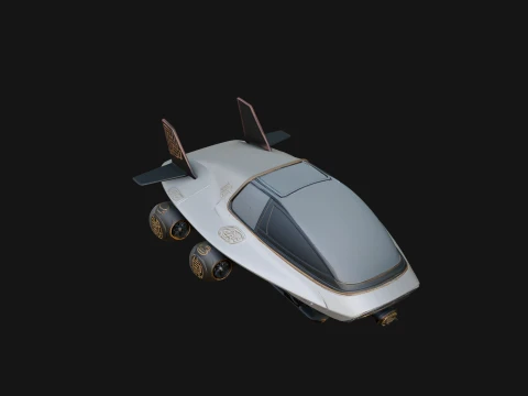 Sci Fi VTOL Craft Model Design 25 - Modelo de impress&atilde;o 3D Modelo de Impressão 3D