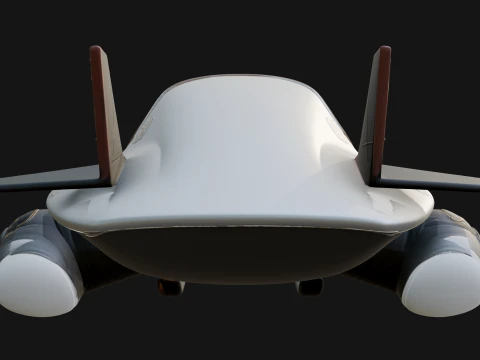 Sci Fi VTOL Craft Model Design 25 - 3D Print Model 3D Print Model