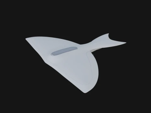 Design de modelo de avi&atilde;o bombardeiro Stealth 16 - modelo de impress&atilde;o 3D Modelo de Impressão 3D