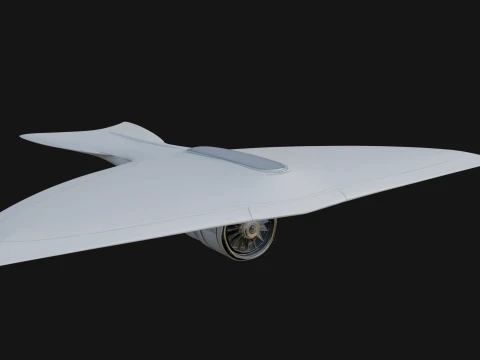 Stealth Bomber Plane Model Design 16 - 3D Print Model 3D Print Model