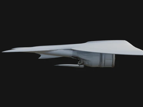 Stealth Bomber Plane Model Design 16 - 3D Print Model 3D Print Model