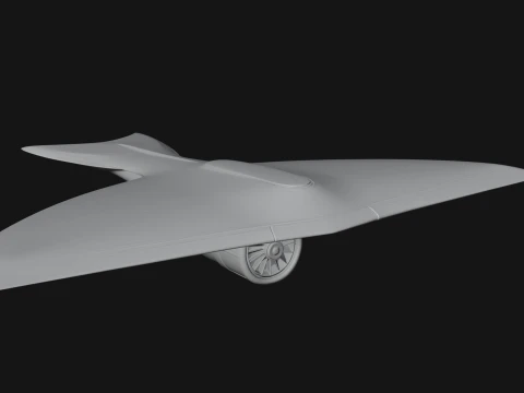 Stealth Bomber Plane Model Design 16 - 3D Print Model 3D Print Model