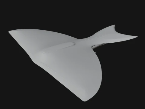 Stealth Bomber Plane Model Design 16 - 3D Print Model 3D Print Model