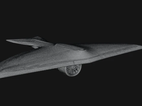 Stealth Bomber Plane Model Design 16 - 3D Print Model 3D Print Model