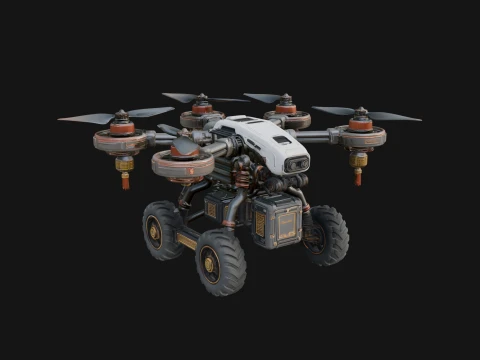 Design de modelo de drone quadric&oacute;ptero 18 - modelo de impress&atilde;o 3D Modelo de Impressão 3D