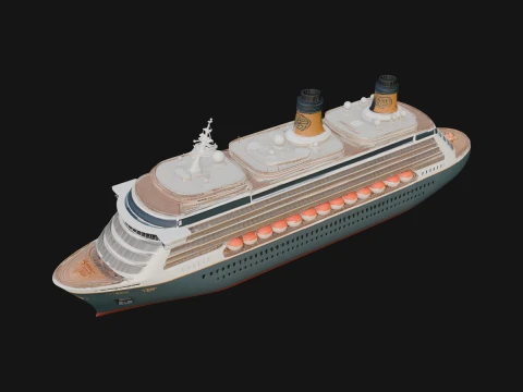 Cruise Ship Model Design 16 - 3D Print Model 3D printmodel