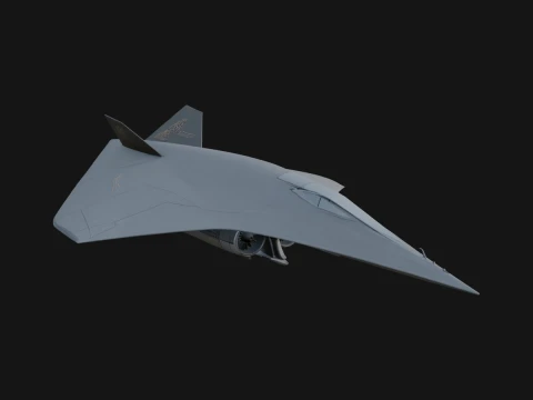 Stealth Bomber Plane Model Design 17 - 3D Print Model 3D printmodel