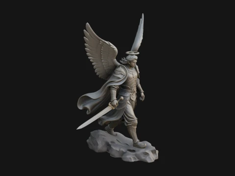 Archangel Michael Warrior Statue Design 26 - 3D Print Model 3Dプリントモデル