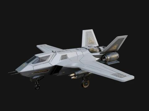 Sci Fi VTOL Craft Model Design 28 - 3D Print Model 3D Baskı Modeli