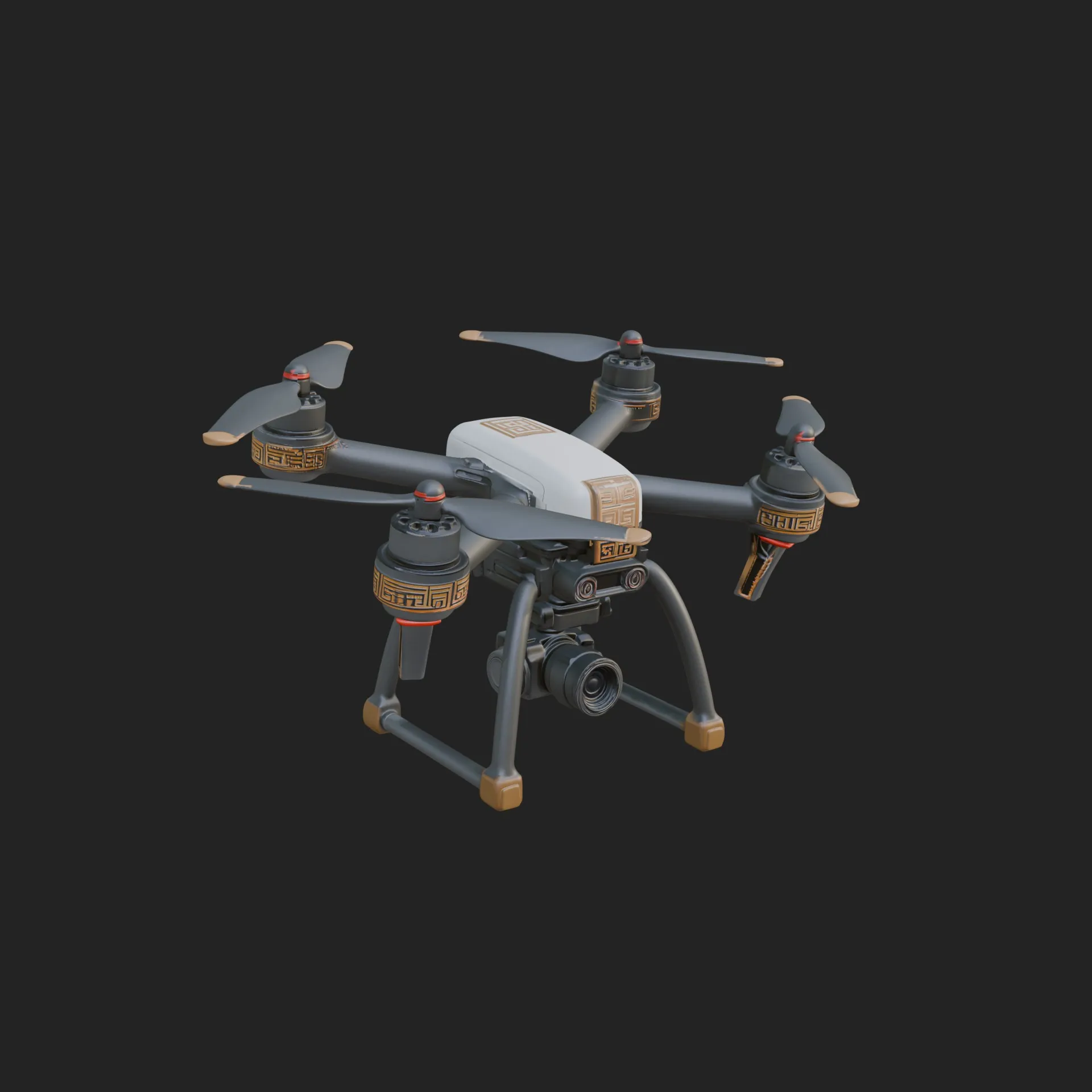 Quadcopter Drone Model Design 19 - 3D Print Model 3D Print Model .c4d .max .obj .3ds .fbx .stl .blend 