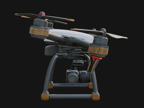 Quadcopter Drone Model Design 19 - 3D Print Model 3D Print Model