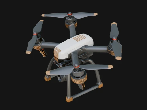Quadcopter Drone Model Design 19 - 3D Print Model 3D Print Model