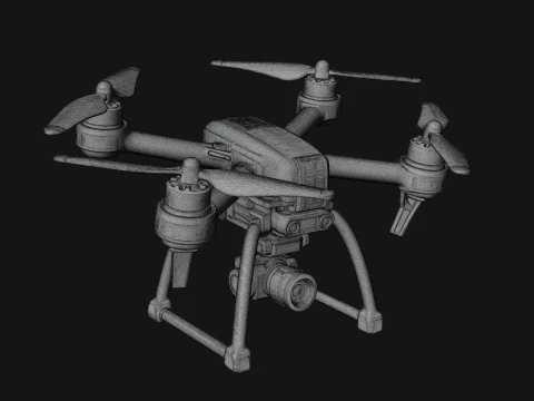 Quadcopter Drone Model Design 19 - 3D Print Model 3D Print Model