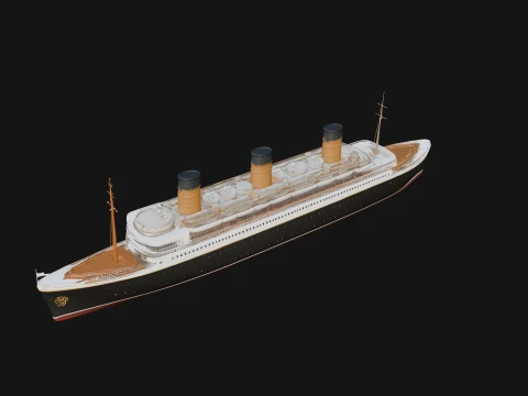Cruise Ship Model Design 17 - 3D Print Model 3D Baskı Modeli