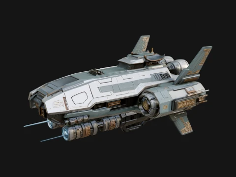 Sci Fi VTOL Craft Model Design 30 - 3D Print Model Modelo de impresión 3D