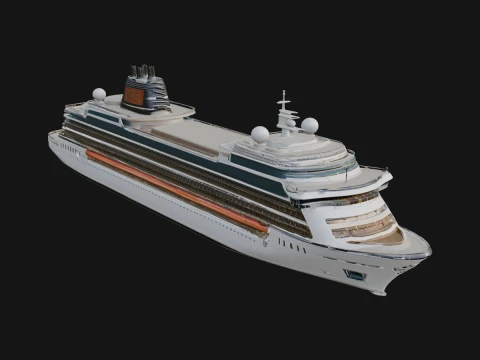 Cruise Ship Model Design 18 - 3D Print Model 3D printmodel