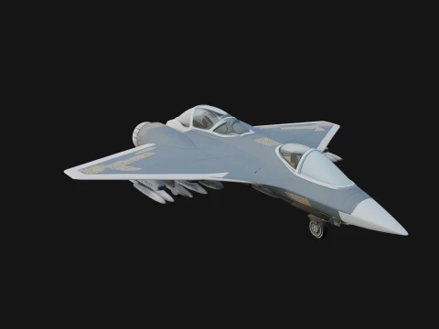 Sci Fi Fighter Craft Model Design 27 - 3D Print Model 3D Baskı Modeli