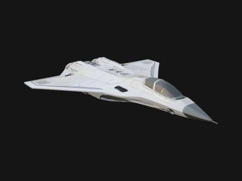 Sci Fi Fighter Craft Model Design 28 - 3D Print Model 3D Print Model