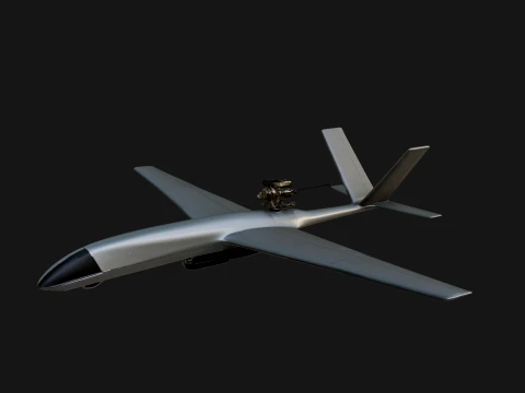 Military Drone Aircraft Model Design 17 - 3D Print Model 3D Baskı Modeli