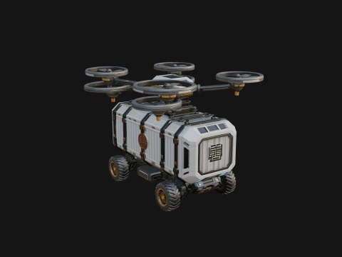 Quadcopter Drone Model Design 20 - 3D Print Model 3D Baskı Modeli