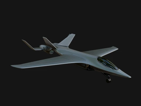 Sci Fi Fighter Craft Model Design 29 - 3D Print Model 3D Baskı Modeli