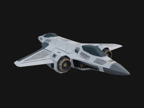 Sci Fi Fighter Craft Model Design 30 - 3D Print Model 3D Print Model