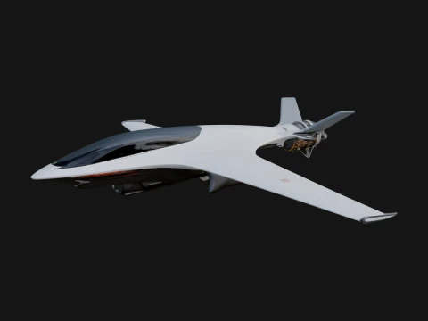 Sci Fi Fighter Craft Model Design 32 - 3D Print Model 3D Print Model