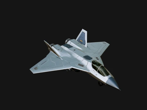 Sci Fi Fighter Craft Model Design 33 - 3D Print Model 3D Baskı Modeli