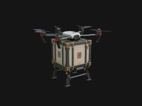 Quadcopter Drone Model Design 21 - 3D Print Model 3D Baskı Modeli