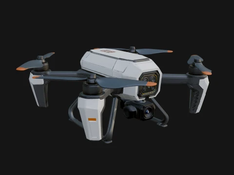 Quadcopter Drone Model Design 22 - 3D Print Model 3D Baskı Modeli