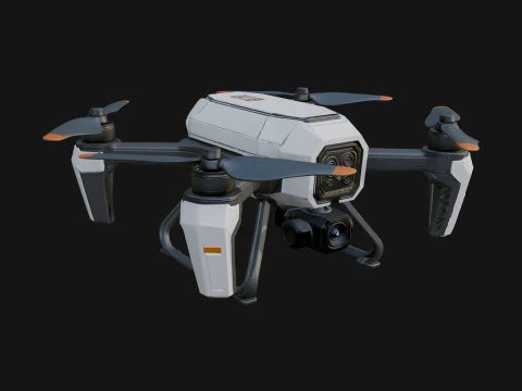 Quadcopter Drone Model Design 22 - 3D Print Model 3D 프린트 모델